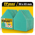 TPmax 100 Pack 90x65mm Detail Sander Sandpaper 120 Grit Compatible with Milwaukee M12 Heavy Duty Hook & Loop Anti Clogging Polyester Film Sheets - size: 120 Grit