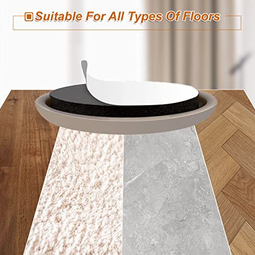 Furniture Sliders for Carpet & Hardwood Floors, 16 Pack 2 Inch Furniture Moving Pads with Heavy Duty Adhesive, Easily Move Any Item While Protect The Floor - size: 2 inch 16 PCS (Round)