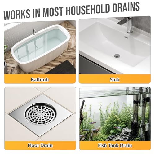 10PCS Drain Snake Kit, 63" Heavy Duty Plumbing Auger, 60" Sink Snake Brush, 20" Clog Remover, 18" Cleaning Brush with Gloves, Pipe Cleaner for Kitchen Sink, Bathtub, Toilet, Sewer Drainage - style: 10SET Light Duty