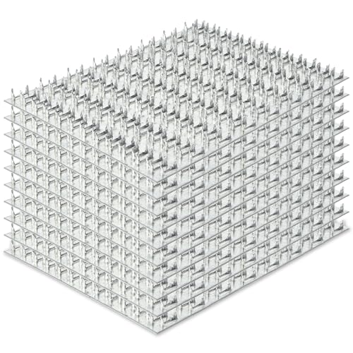 10 Pcs Truss Plates 6 x 8, Pronged Truss Mending Plates with Nail Teeth, Galvanized Truss Brackets for Truss to Rafter Wood Connections, Steel Repairing Plates - size: 6"x8"