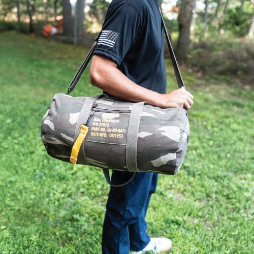 Rothco Canvas Equipment Bag, Heavyweight Cotton Carryall - color: Earth Brown, size: 24 Inches