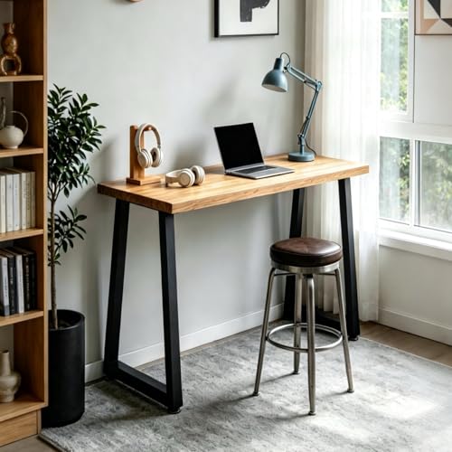 36 Inch Metal Bar Table Legs Set of 2 Black - size: H36" T1
