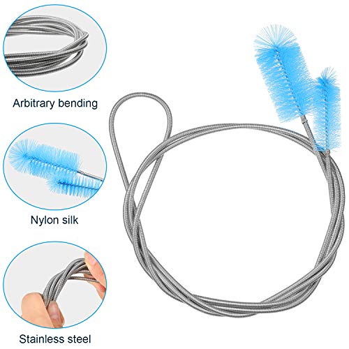 Patelai 12 Pieces Aquarium Filter Brush Set Aquarium Cleaning Brush Tools