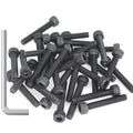 55 Pieces M5 x 30mm Socket Head Cap Screws, Thread Pitch 0.8mm, Sutemribor M5 Black Screws, 12.9 Grade Alloy Steel, Black Oxide Finish, Fully Threaded - size: M5 x 30mm, style: Socket Head