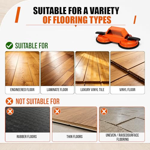 Floor Gap Fixer Tool with Suction Cup,Laminate Floor Gap Repair Kit