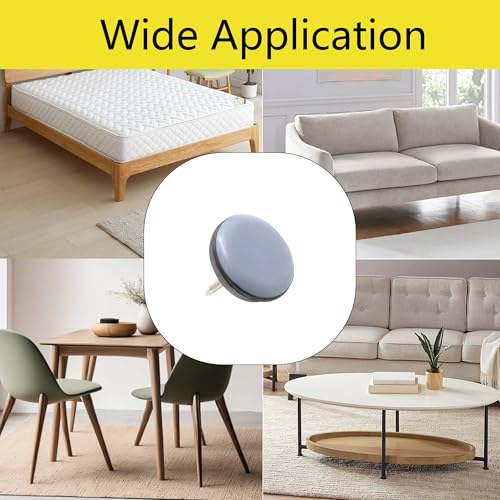 12pcs 1-1/2" Nail on Furniture Glides Sliders for Wooden Furniture, Furniture Sliders Pads Teflon Furniture Glides Chair Leg Pads Floor Protectors PTFE Moving Furniture Glides - size: 1.5"-12pcs