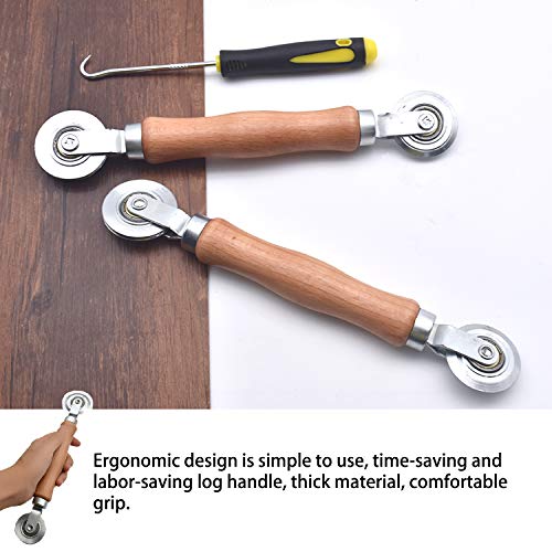 BAYTORY 3Pcs Screen Rolling Tool Kit for Installing Door Mesh Screens Window - style: Stainless Steel