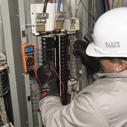 Klein Tools MM420 Digital Multimeter, Auto-Ranging TRMS Multimeter, 600V AC/DC Voltage, 10A AC/DC Current, 50 MOhms Resistance - size: Auto-Ranging