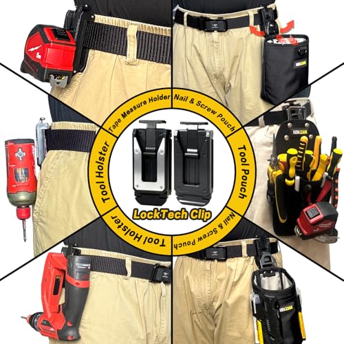 [MAGG HEVI] Nail & Screw Pouch with Belt Clip, Tools Organizer Pouch Bag with Snap Spring Closure for Men, Electrician, Carpenter, HVAC Tech, Technician, Handy Man, Plumber and Contractor