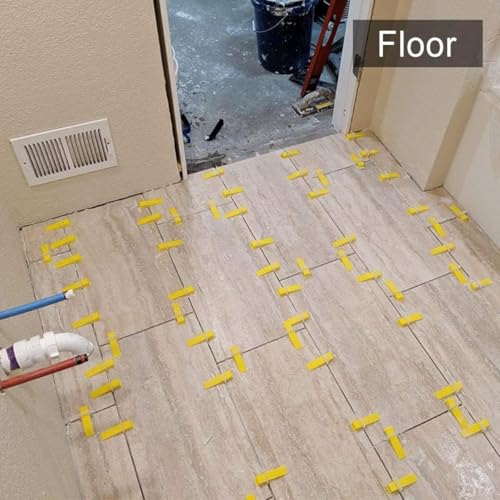 DGSL Tile Leveling System with Plier,3400 Tile Spacers 1/16" and 200 Wedges - size: 1/16 Inch * 3400 Spacers