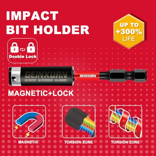 Geinxurn 30 Pieces T7 Impact Tough Magnetic Screwdriver Bit Set, 2 In. #7 Torx Head power Bit Set, S2 Alloy Steel T7 Star Bit - size: 2"-30PCS, style: T7