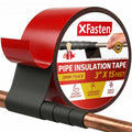 XFasten Foam Pipe Insulation Tape 3 Inch x 15 Feet Heavy-Duty AC Line Insulation Outdoor Pipe Wrap Tape AC Pipe Insulation Outdoor Pipe Insulation Wrap Tape HVAC Line Insulation Pipe Wrap Around Tape - style: 3 Inch x 15 Feet