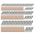 300Pcs 3-in-1 Furniture Connecting Hardware Cam Lock Fasteners Kit,Cam Fitting & Wood Dowel Pins & Pre-Inserted Nut Cam Locks for Furniture Crib Cabinet Drawer Wardrobe Splicing