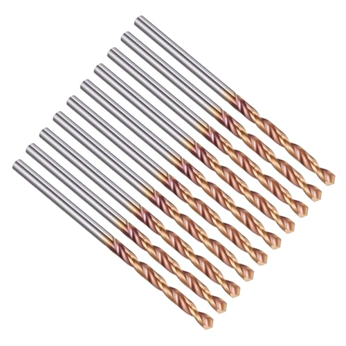 PATIKIL 2mm Drill Bit Carbide for Stainless Steel Hard Metal 130° 10 Pack - size: 2mm