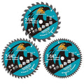 7-1/4 Inch Circular Saw Blades with 5/8" Arbor, TCT Saw Blades 24T+40T+60T for Cutting Wood, Plastic and Composite Materials - size: 184mm 24T+40T+60T
