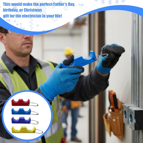 Electrician’s Magnetic Conduit Spacer 4 Set Professional EMT Pipe Spacing Tool Kit (3/4", 1", 1"to3/4", 1 1/4") Strong magnetic electrical spacers,indispensable tool in an electrician's toolbox