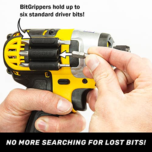 Spider Tool Holster BitGripper v2, Pack of Two, Drill Bit Holder - color: (2) BitGripper v2