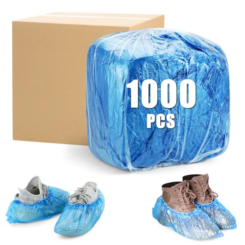 Shoe Covers Disposable, 1000 Pieces (500 Pairs), Non-Slip, Waterproof