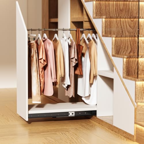 VEVOR Undermount Heavy Duty Drawer Slides, 16 24 32 40 Inch 260 lb Load Capacity Full Extension Ball Bearing Under Stair Cabinet Rails, Bottom Stair Cabinet Glides Track Runners(32inch, Black) - size: 32 Inch