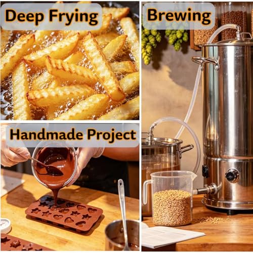 Infrared Thermometer Temperature Gun for Cooking -58℉~1022℉ - color: Black