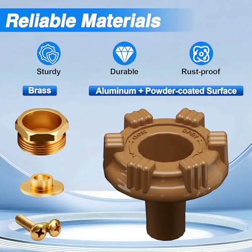 Outside Wall Faucet Repair Kit Compatible with Woodford Model 17, Sillcock Metal Wheel Handle Repair Kit Replace# RK-17MH - size: RK-17MH