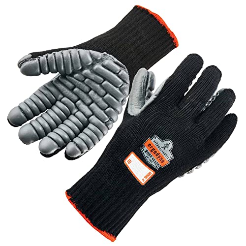 Ergodyne ProFlex 9000 Certified Lightweight Anti-Vibration Work Glove, Large, Black - size: Large (Pack of 1)