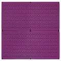 Wall Control Pegboard Rack Horizontal Metal Pegboard Garage Tool Storage Pack - Two 32-Inch Wide x 16-Inch Tall Easy To Install Peg Boards (Purple) - color: Purple