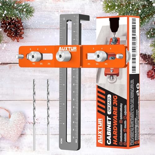 Cabinet Hardware Jig, Adjustable Cabinet Handle Template Tool with Alignment Hole, Punch Locator Drill Guide for Knobs,Handles and Pulls, Cabinet Template Tool for Drawer Cabinet Installation - style: Jig