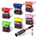 Geinxurn 181 Pieces Impact Screwdriver Bits Set with Colorful Boxes, 1" Magnetic (PH2,PZ2,SQ2,T10,T15,T20,T25,T30) S2 Steel Multi Driver Bits - color: Multi-bit, size: 1‘’-181PCS