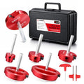 6Pcs PVC Pipe Reamer Kit, Durable Aluminum PVC Fitting Saver - size: 0.75+1+1.5+2+3+4 Inch