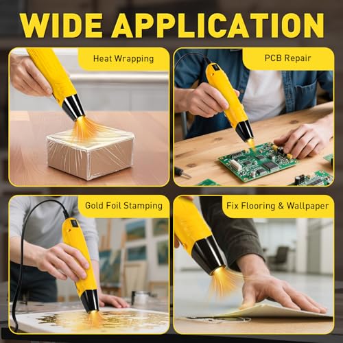 haisstronica Dual Temperature Mini Heat Gun, 350W, 482°F/752°F, 110V Corded