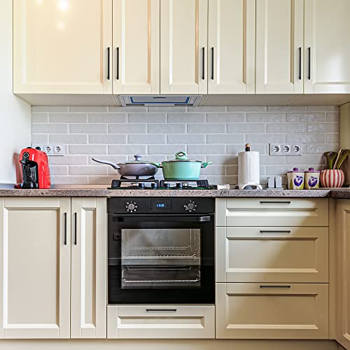 Ravinte Matte Black Cabinet Pulls Slim Cabinet Handles 6-1/4 Inch 30 Pack - size: 6-1/4" Hole Center