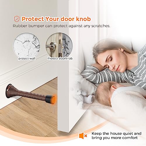 Ravinte Door Stoppers, 12 Pack Oil Rubbed Bronze Spring Door Stops - color: Oil Rubbed Bronze