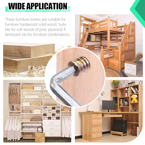 Twidec/27PCS 5/16"-18 Threaded Inserts for Wood Furniture Screw-in Nut Wood Inserts Bolt Assortment Kit with M8 Hex Wrench (5/16"-18 x25mm) - size: 5/16"-18 x 25mm (27 PCS)