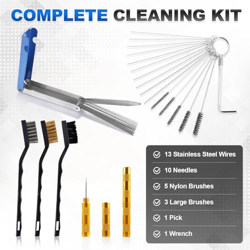 Premium Carburetor Cleaning Kit, Stainless Steel Torch Tip Cleaner