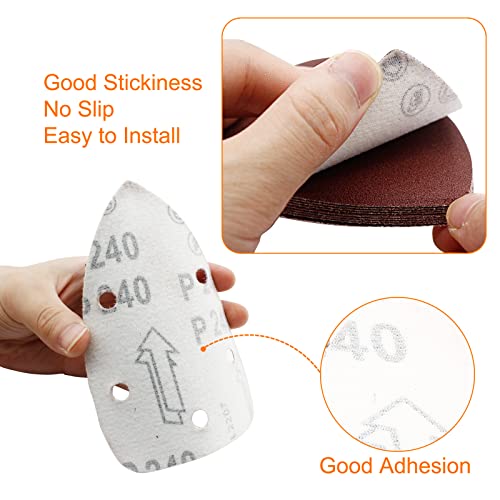 Mouse Detail Sander Sandpaper, 240 Grit, 50 Pcs - size: 240 Grit - 50 Pcs