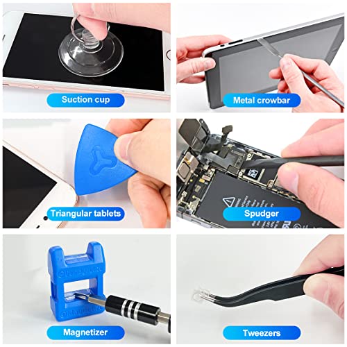 EFAITHFIX Screwdriver Sets 142-Piece Electronics Precision Screwdriver with 120 Bits Magnetic Repair Tool Kit for iPhone, MacBook, Computer, Laptop, PC, Tablet, PS4, Xbox, Nintendo, Game Console, etc - size: 142 in 1