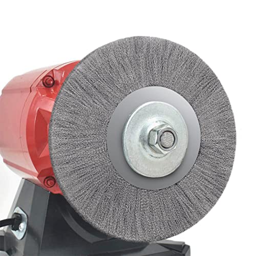 5 Inch Stainless Steel Wire Crimped Wheel Brush with 5/8" Bore for Angle Grinder Derusting Cleaning and Surface Polishing 1Pc - size: 5"125mm 1Pc
