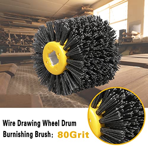 Shinboc 4.7 x 4 Inch Surface Conditioning Tool, 80 Grit Nylon Drawing Wheel - style: 80 Grit
