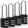 Faburo 4 Pack 2.2 in Long Shackle Small Combination Locker Lock