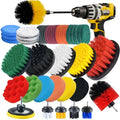 45 Piece Drill Brush Attachment Set, All Purpose Power Clean Scrubber Brush, Scrub Pads & Sponge with Extend Long Attachment for Bathroom, Kitchen,Grout,Tub,Tile,Corners, Auto
