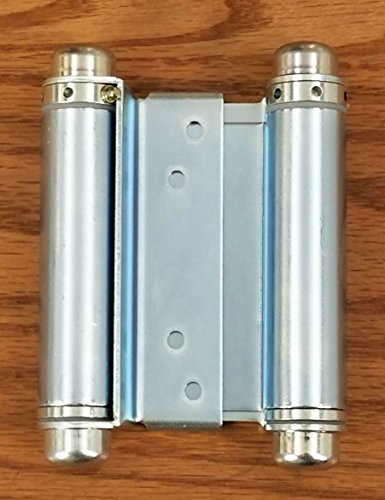 Hinge Outlet Self Closing Double Action Spring Hinge Saloon Zinc 4 Inch - color: Zinc, size: 4 Inch
