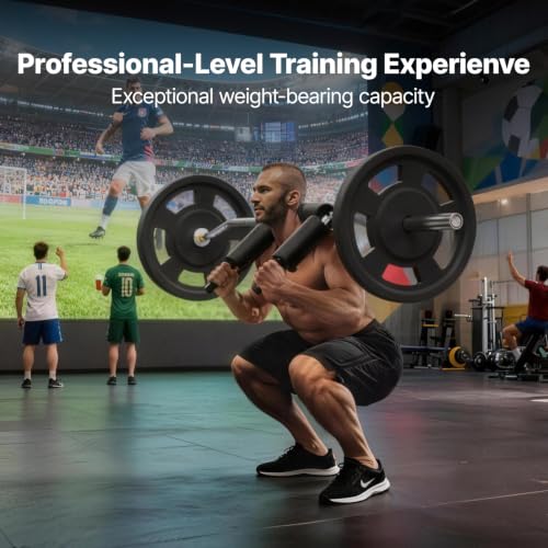 VEVOR Safety Squat Bar, 700 & 1500 LBS, Plus 500 LBS Hex Barbell Trap Bar, Ideal for Squats, Deadlifts, Lunges, Rehab - size: 700 Pounds