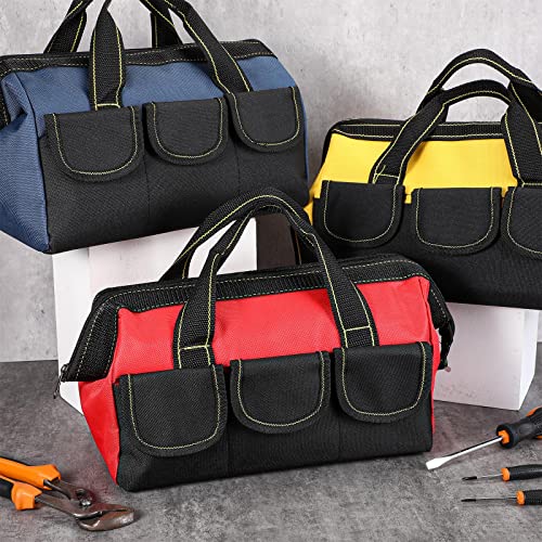 Sanwuta 3 Pack 18 Inch Tool Bags, Classic, Red - color: Red, size: 18 Inch, style: Classic