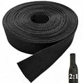 Heat Shrink Braided Cable Sleeve, 25ft 3/4" Wire Management Hose Protection - size: 25ft - 3/4"(20mm)