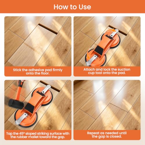 Floor Gap Fixing Tools for Laminate, Hardwood, Vinyl Plank & LVP Flooring