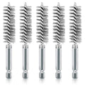 5Pcs 5/8" Stainless Steel Wire Bore Brush for Power Drill Cleaning - size: 16mm | 5/8"