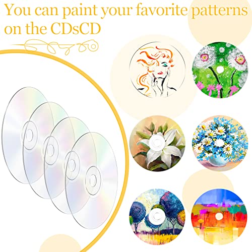 Konohan 20 Pieces Blank Cds for Decoration Clear Aesthetic Blank Cd