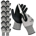 ACKTRA Level 5 Cut Resistant Safety WORK GLOVES, 12 pairs - size: Medium (Pack of 12), style: Latex Coating
