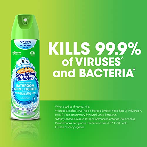 Scrubbing Bubbles Grime Fighter Disinfectant Bathroom Cleaner Spray, 20oz - size: 20 Fl Oz (Pack of 1)